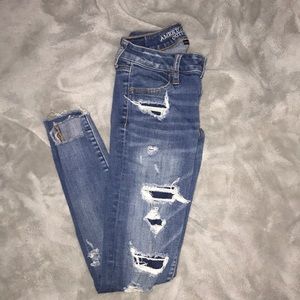 AEO distressed jeans